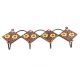 Brown And Yellow Ceramic Floral Tiles Hooks Online